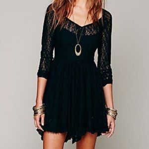 Intimately Free People Black Lace Sheer Dress☁️💗